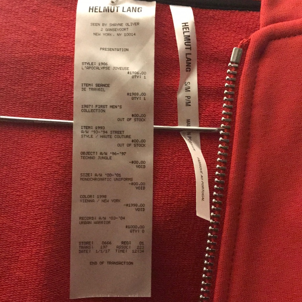 Unisex Helmut LangxShane Oliver Hoodie - Picture 5 of 7